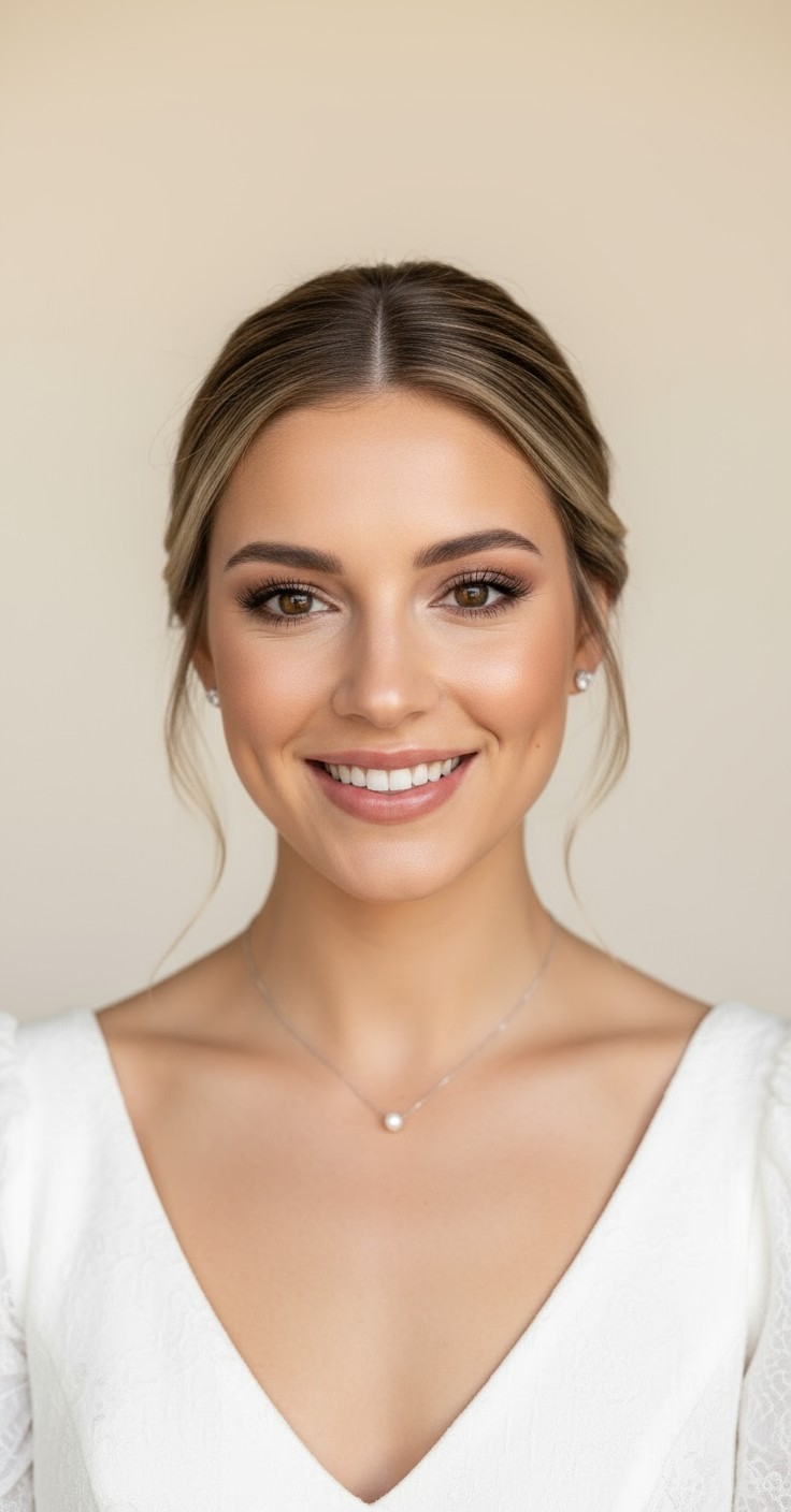 After Loose Bun Wedding Hair